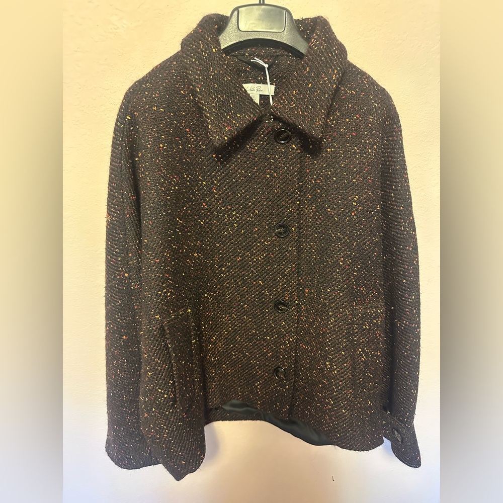 COS wool batwing short coat XS